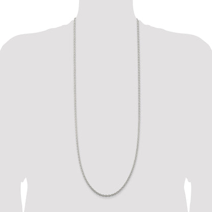 36 Inch Sterling Silver 3.5mm Cable Chain Necklace