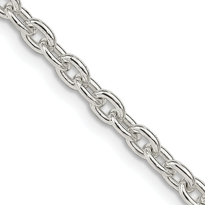 36 Inch Sterling Silver 3.5mm Cable Chain Necklace