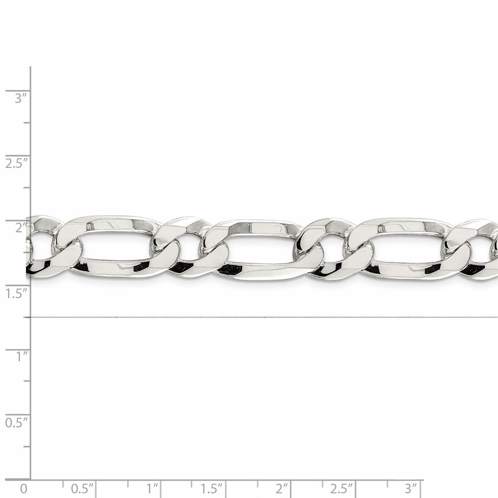20 Inch Sterling Silver 12.25mm Elongated 1+1 Open Link Chain
