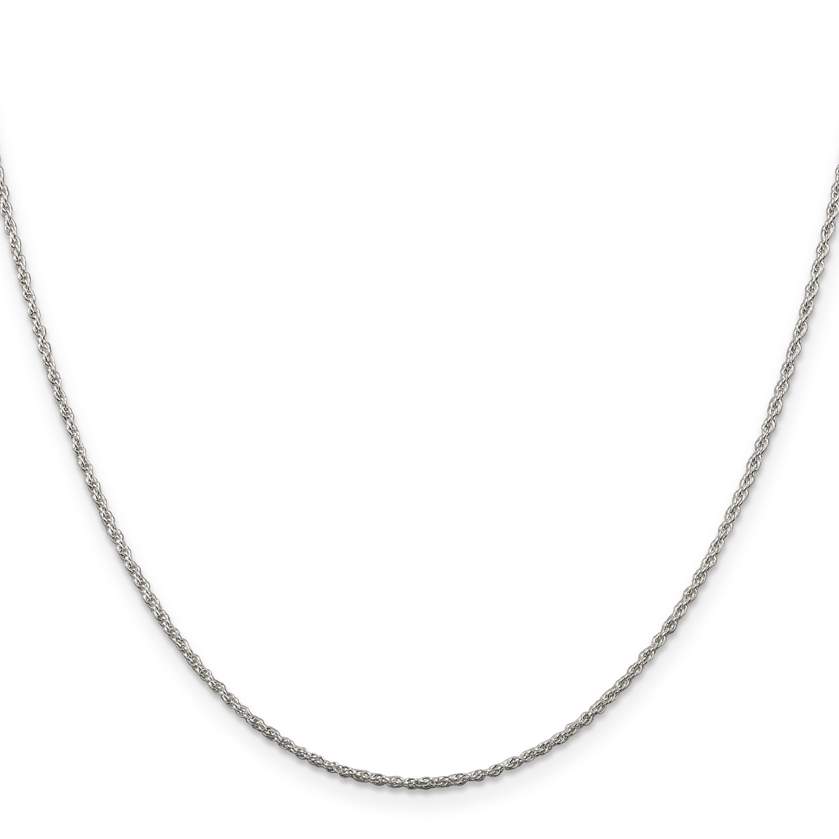 24 Inch Sterling Silver 1.3mm Loose Rope Chain Necklace (QFC67-24 ...