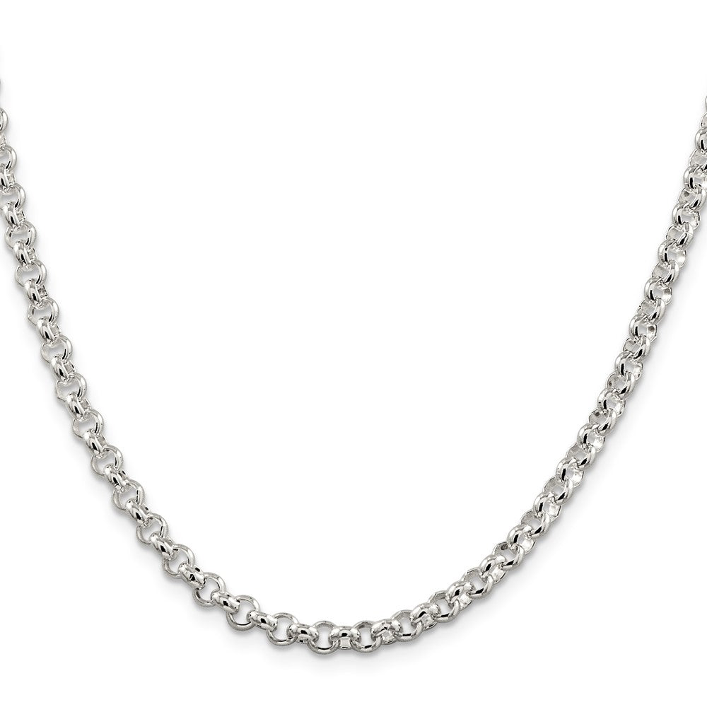 20 Inch Sterling Silver 4.6mm Rolo Chain Necklace