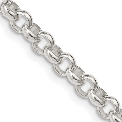 16 Inch Sterling Silver 4.6mm Rolo Chain Necklace
