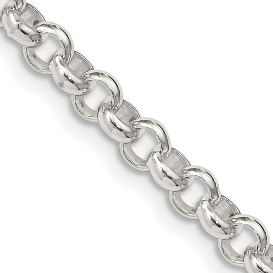 16 Inch Sterling Silver 4.6mm Rolo Chain Necklace