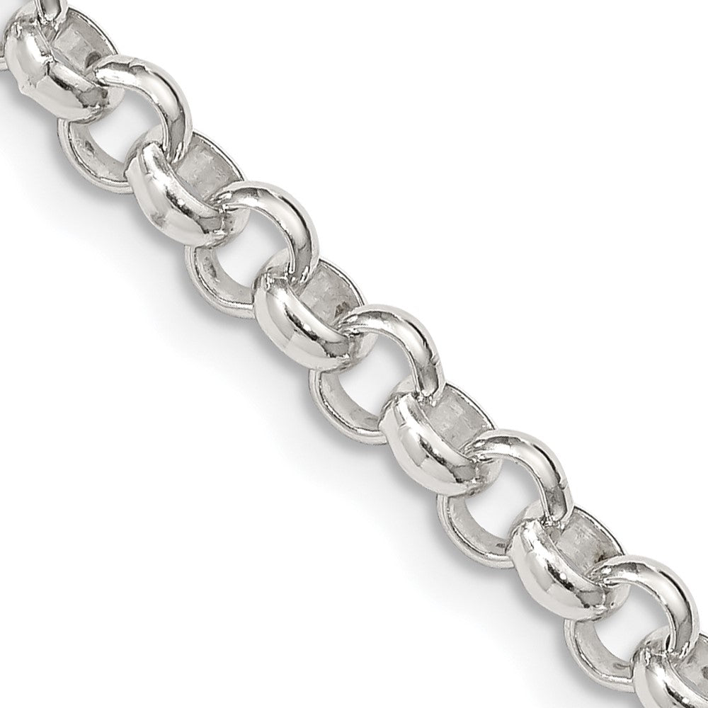 30 Inch Sterling Silver 4.6mm Rolo Chain Necklace