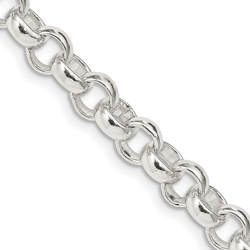 16 Inch Sterling Silver 6.75mm Rolo Chain Necklace
