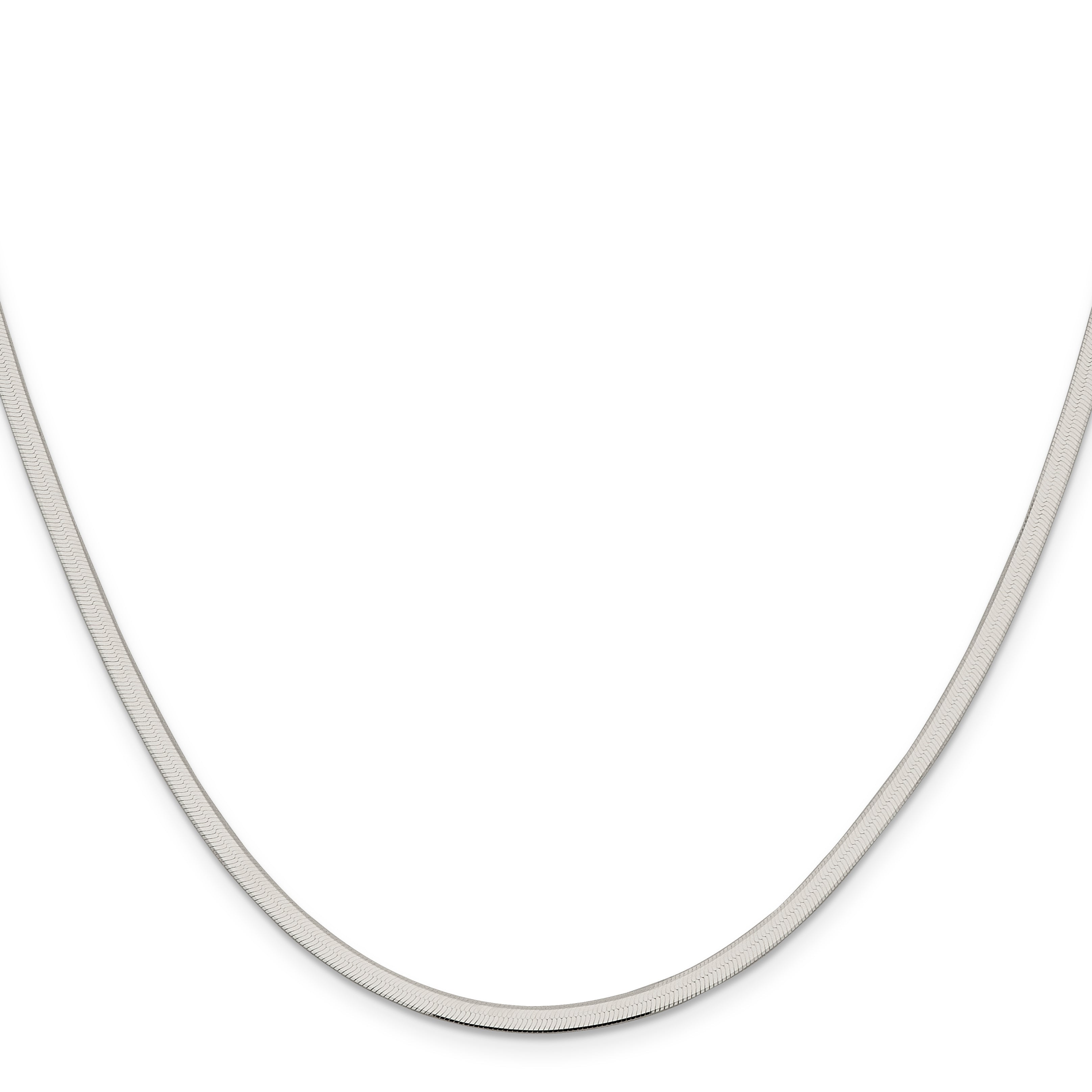 16 Inch Sterling Silver 3mm Magic Herringbone Chain Necklace