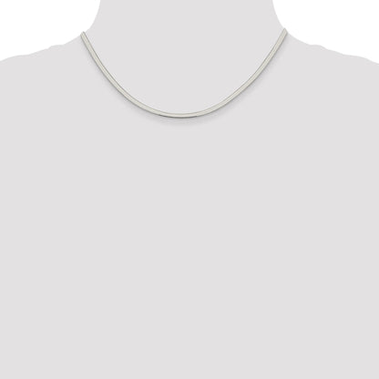 16 Inch Sterling Silver 3mm Magic Herringbone Chain Necklace