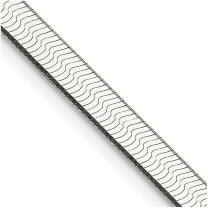 20 Inch Sterling Silver 4.5mm Magic Herringbone Chain Necklace