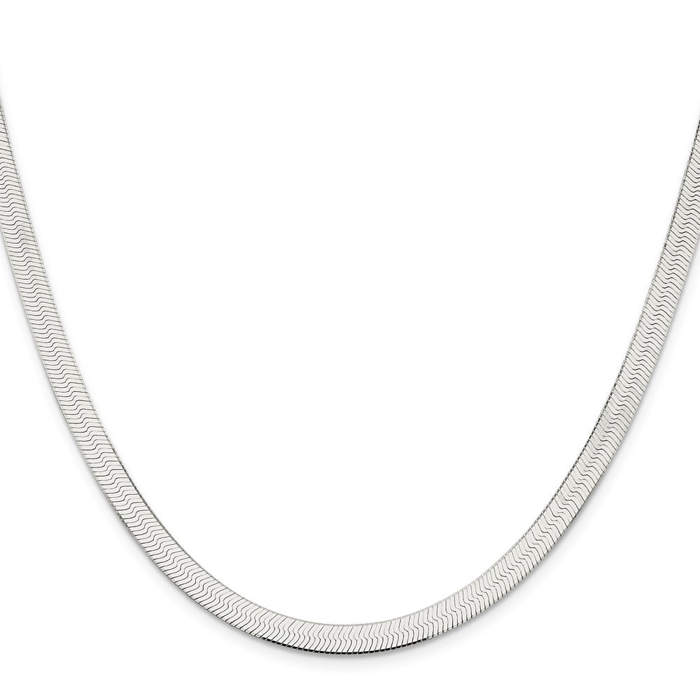 16 Inch Sterling Silver 5.25mm Magic Herringbone Chain Necklace