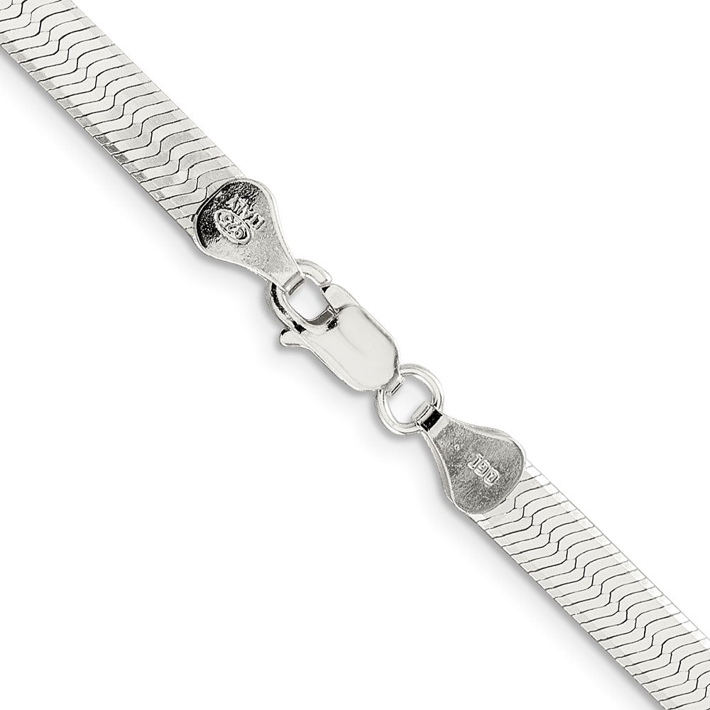 18 Inch Sterling Silver 5.25mm Magic Herringbone Chain Necklace