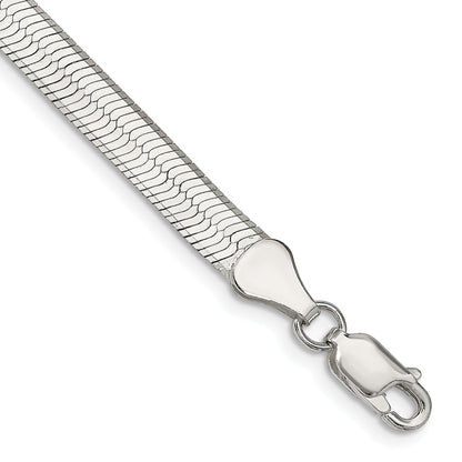 8 Inch Sterling Silver 5.25mm Magic Herringbone Chain Bracelet