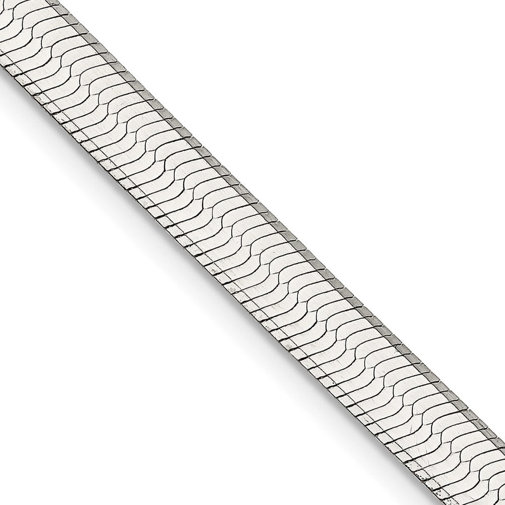 18 Inch Sterling Silver 5.25mm Magic Herringbone Chain Necklace