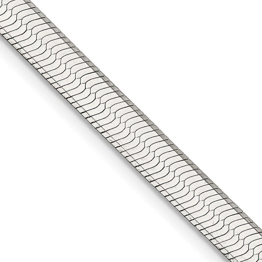 24 Inch Sterling Silver 5.25mm Magic Herringbone Chain Necklace