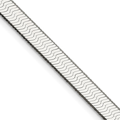 24 Inch Sterling Silver 7.3mm Magic Herringbone Chain Necklace