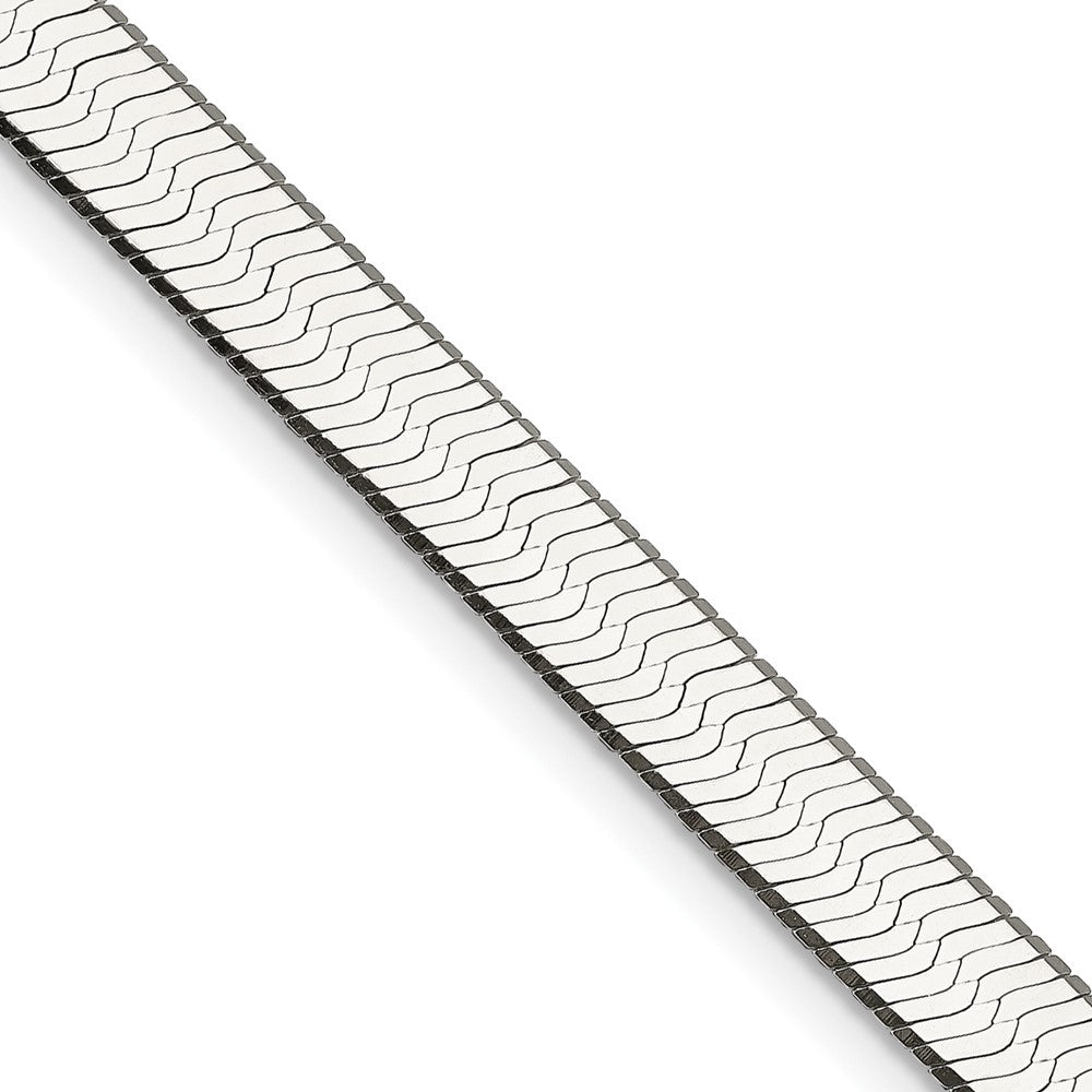 20 Inch Sterling Silver 7.3mm Magic Herringbone Chain Necklace