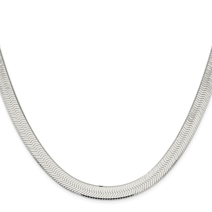20 Inch Sterling Silver 8.75mm Magic Herringbone Chain Necklace