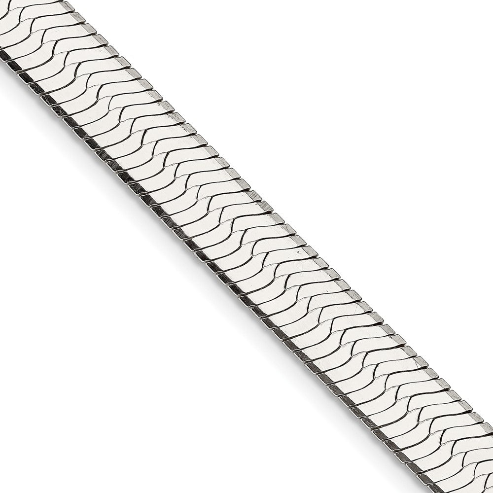 24 Inch Sterling Silver 8.75mm Magic Herringbone Chain Necklace