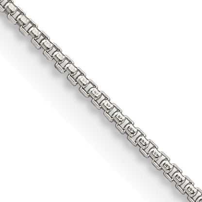 42 Inch Sterling Silver 1mm Round Box Chain Necklace