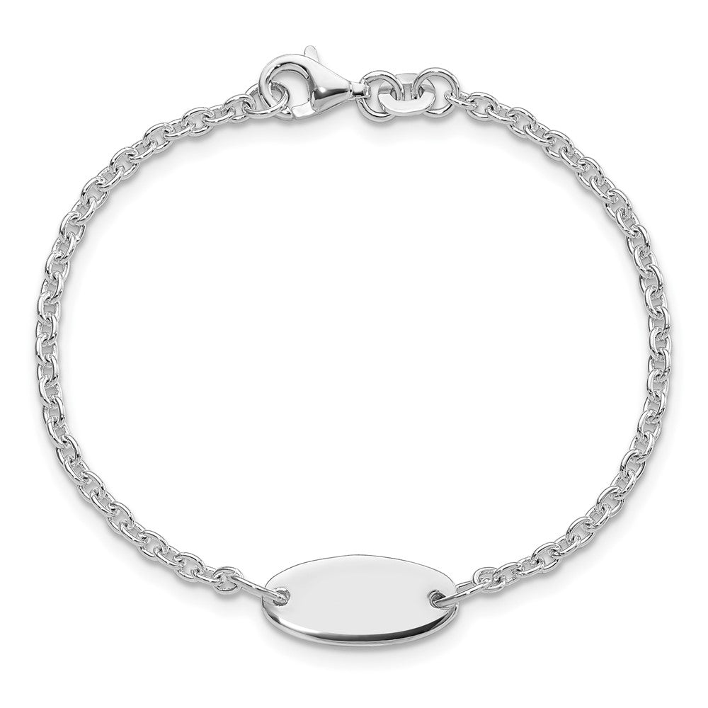 6 Inch Sterling Silver Polished Childrens 6In Id Bracelet