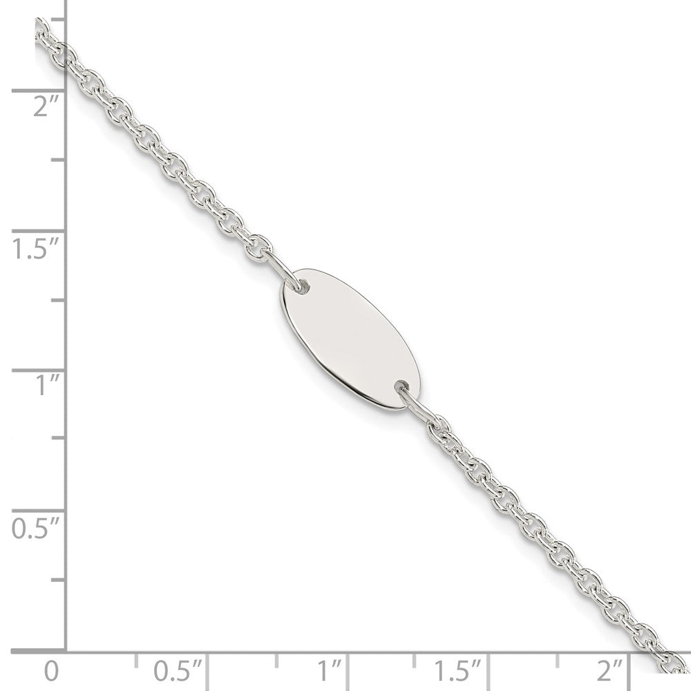 6 Inch Sterling Silver Polished Childrens 6In Id Bracelet