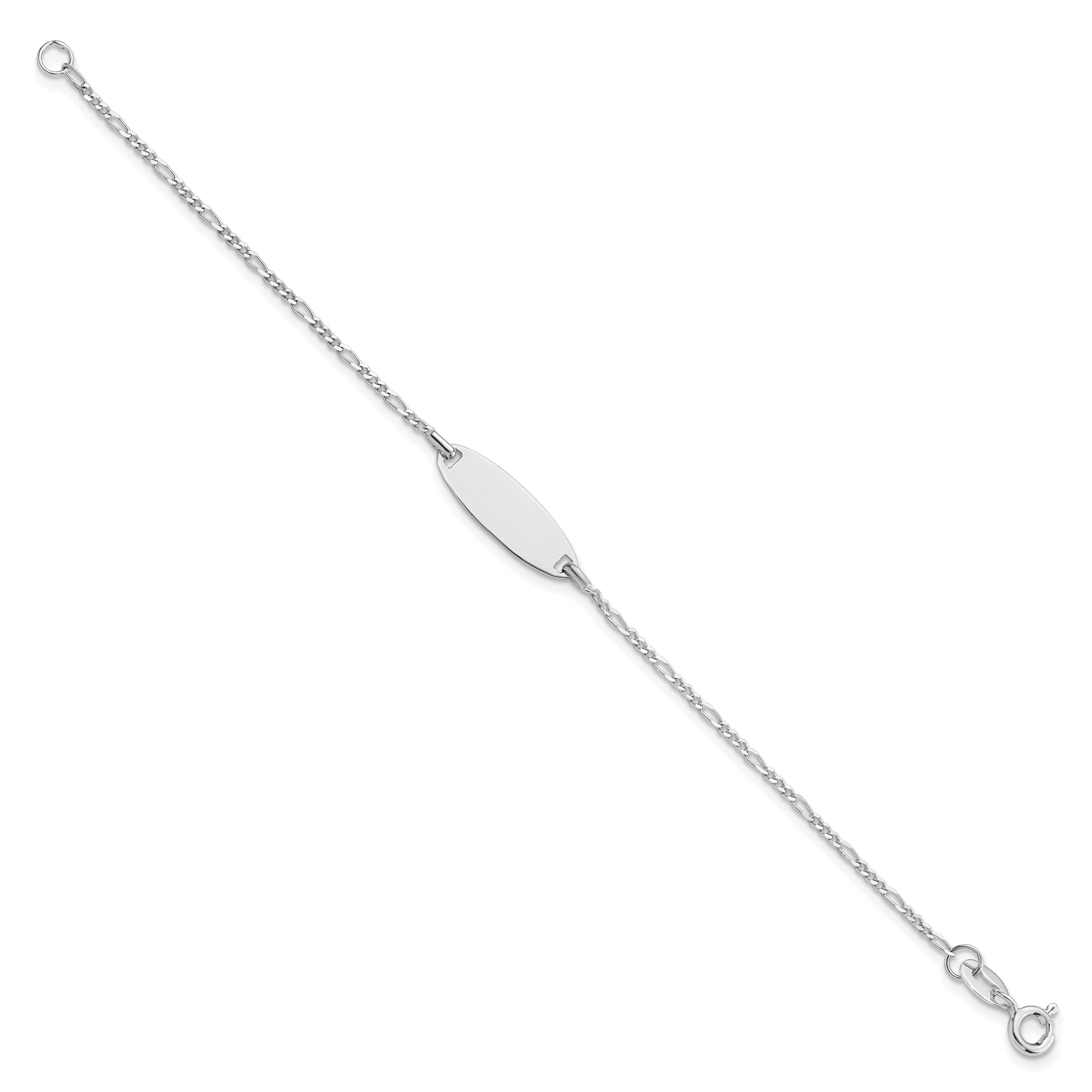 6 Inch Sterling Silver Polished Childrens 6In Id Bracelet