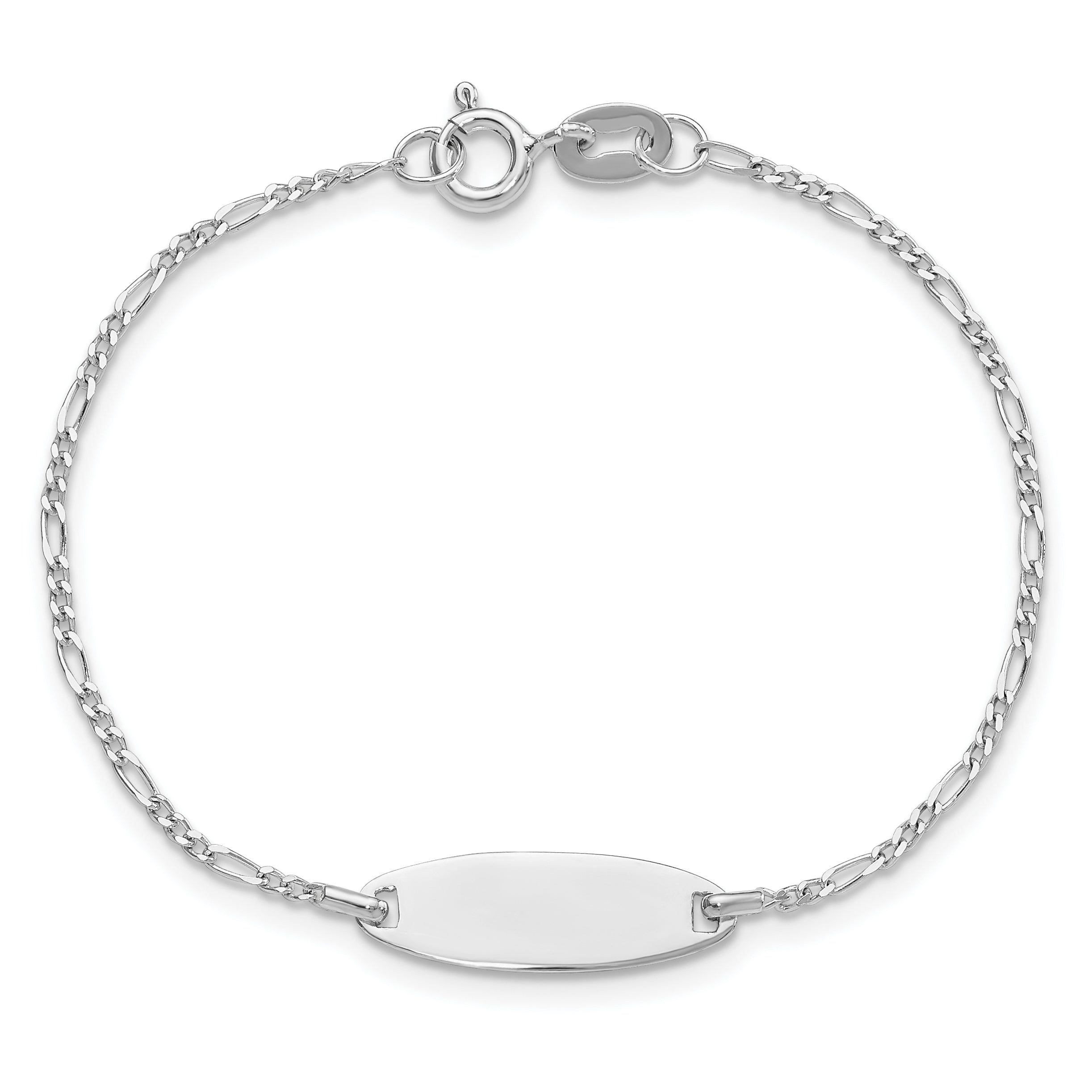 6 Inch Sterling Silver Polished Childrens 6In Id Bracelet