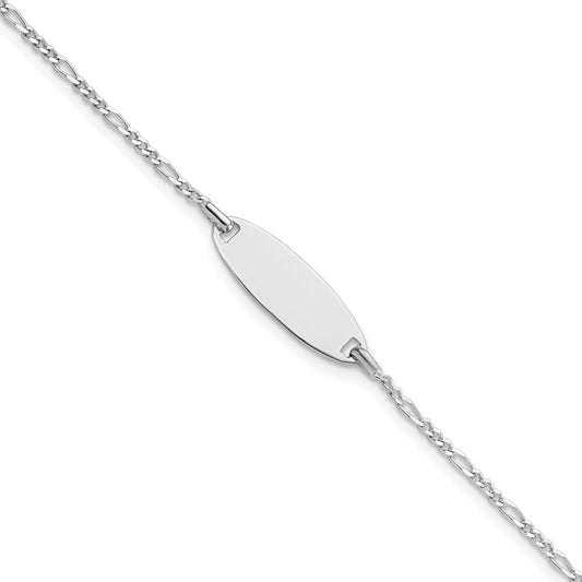 6 Inch Sterling Silver Polished Childrens 6In Id Bracelet