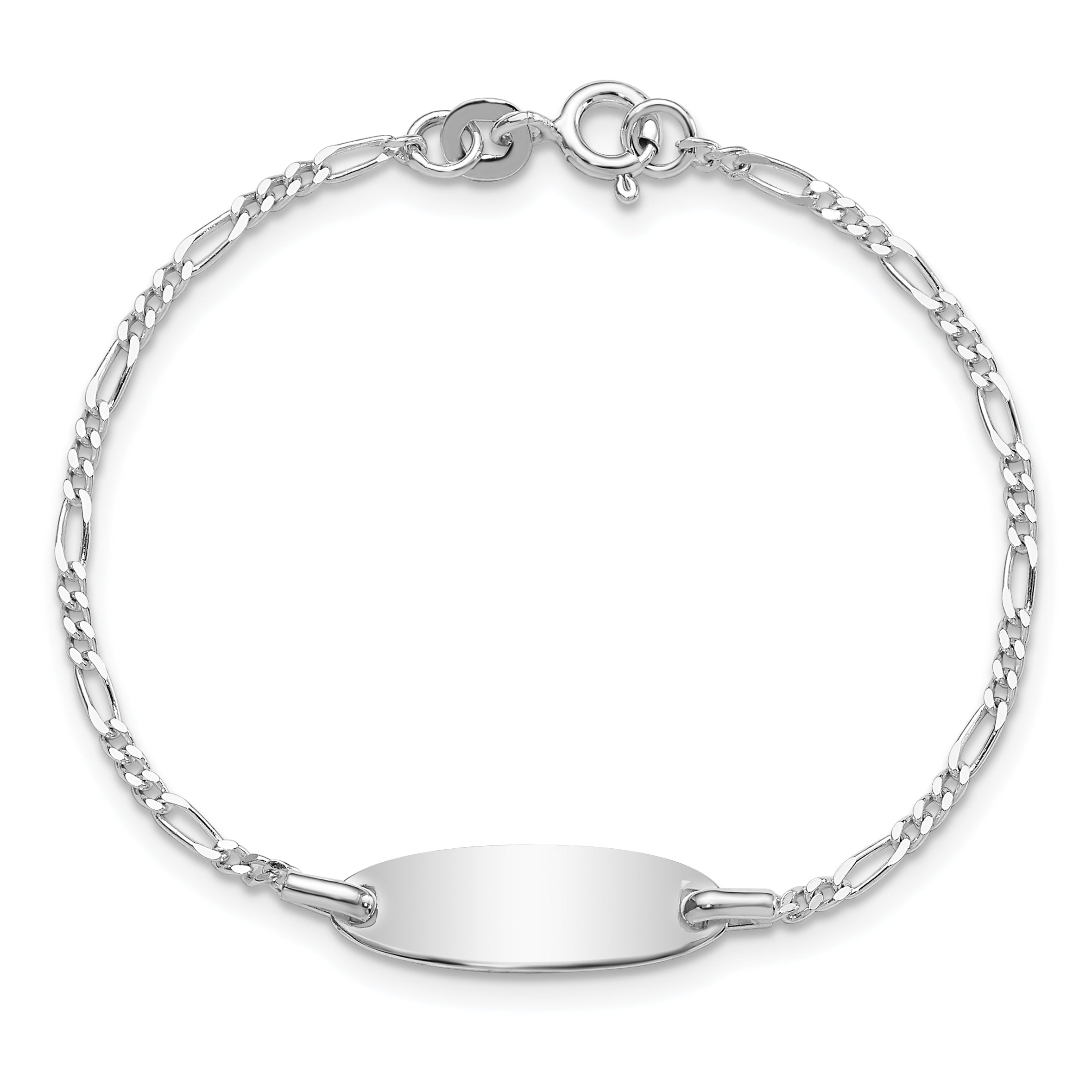 6 Inch Sterling Silver Polished Childrens 6In Id Bracelet