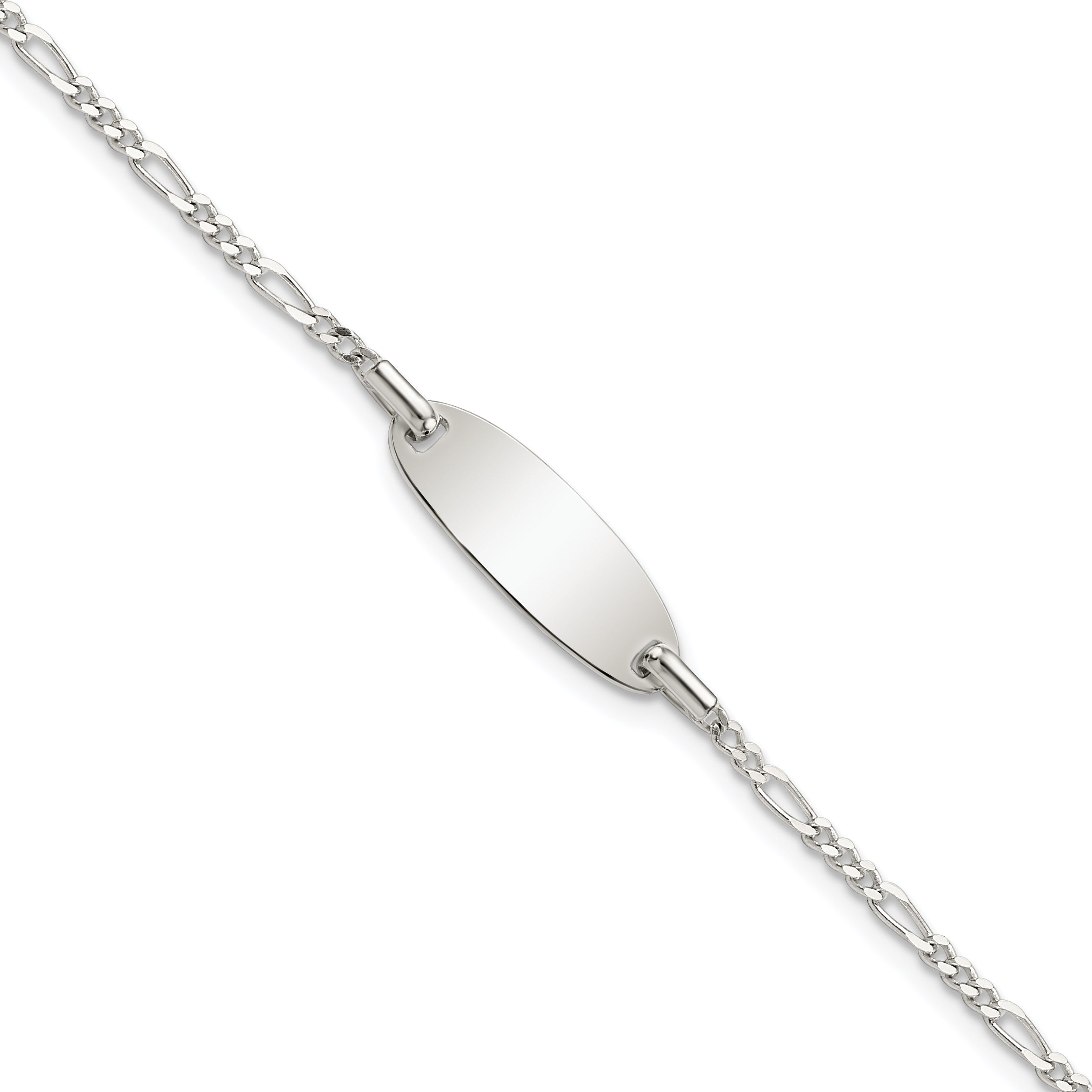 6 Inch Sterling Silver Polished Childrens 6In Id Bracelet