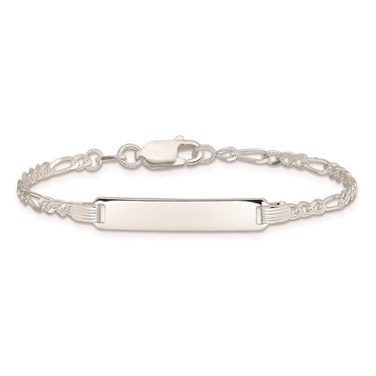 6 Inch Sterling Silver Children'S Id Bracelet
