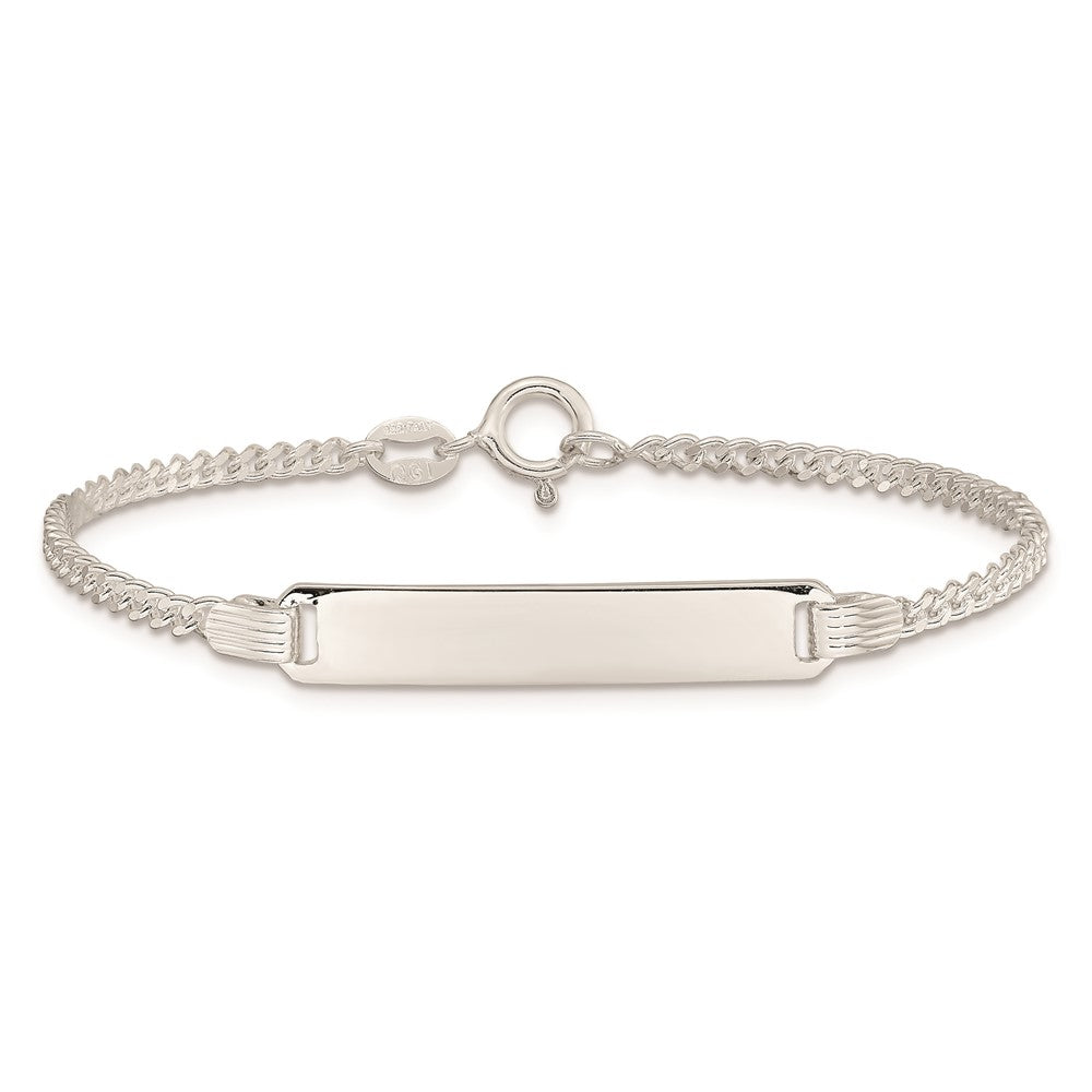 6 Inch Sterling Silver Children'S Id Bracelet