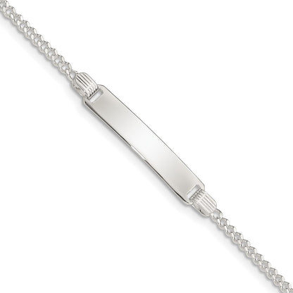 6 Inch Sterling Silver Children'S Id Bracelet