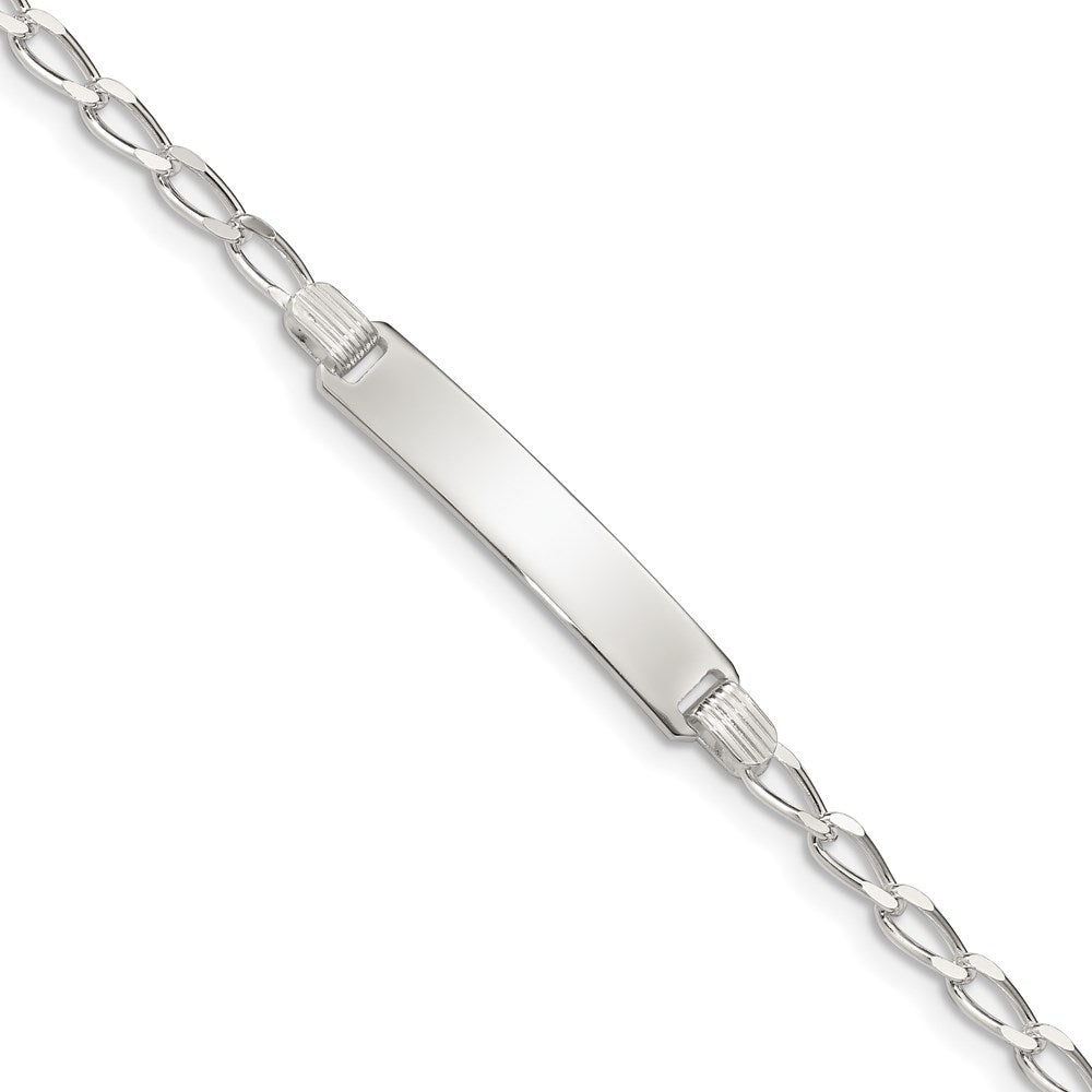 6 Inch Sterling Silver Children'S Id Bracelet