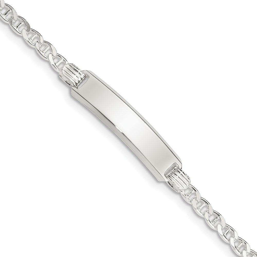 6 Inch Sterling Silver Children'S Id Bracelet