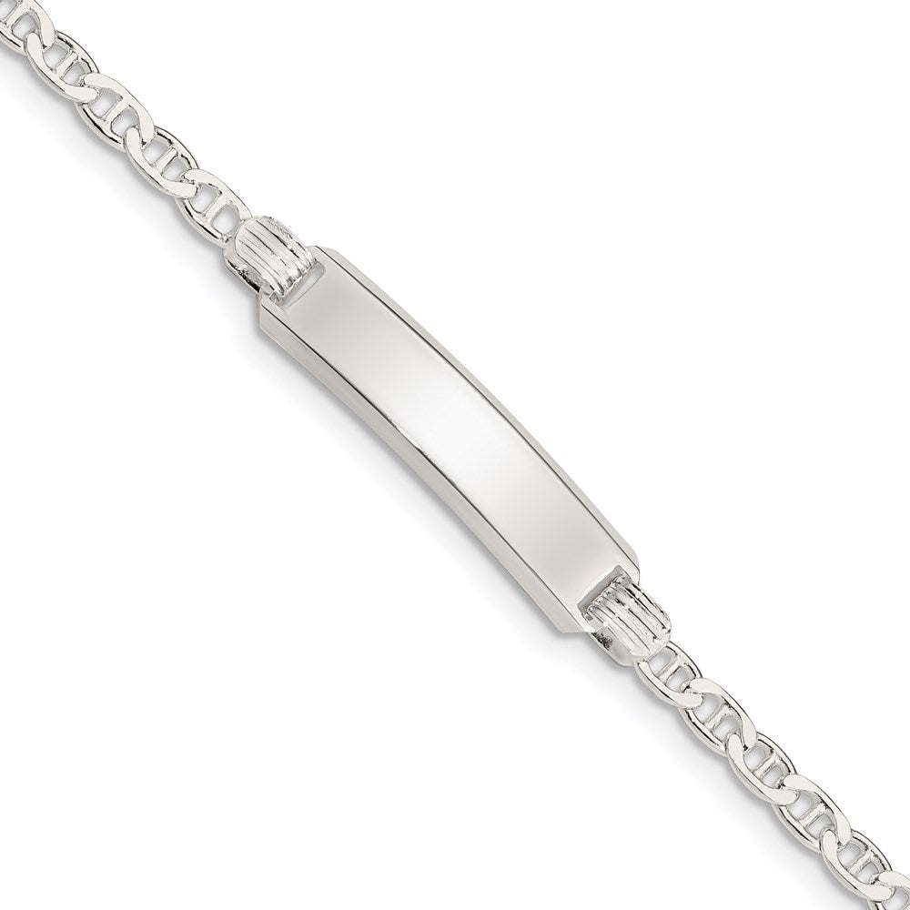 6 Inch Sterling Silver Children'S Id Bracelet