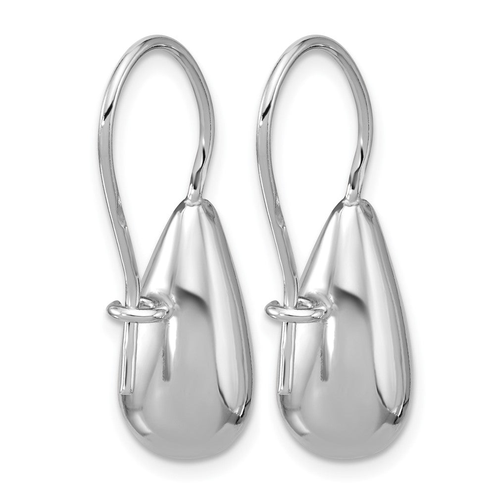 Sterling Silver Leslie'S' Rh Plated Polish Teardrop Dangle Earrings