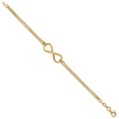 Gold Plated Sterling Silver Infinity Symbol Bracelet