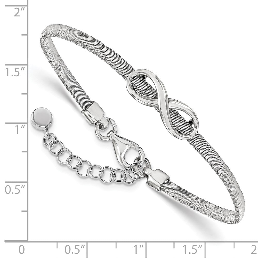 7 Inch Sterling Silver Infinity W/1In Ext. Bracelet