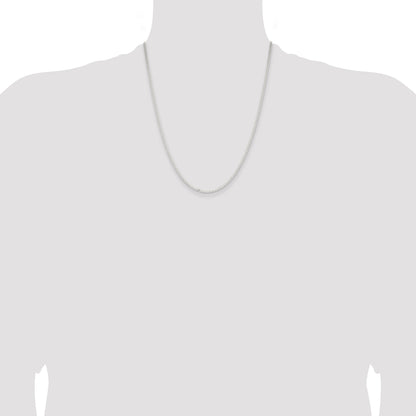 Sterling Silver 2.25mm Flat Anchor Chain Necklace