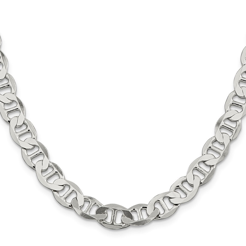 20 Inch Sterling Silver 8.9mm Flat Anchor Chain Necklace