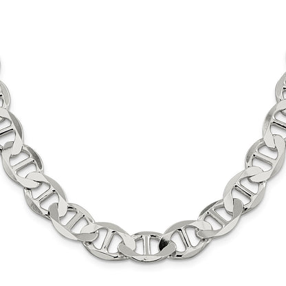 20 Inch Sterling Silver 12.3mm Flat Anchor Chain Necklace