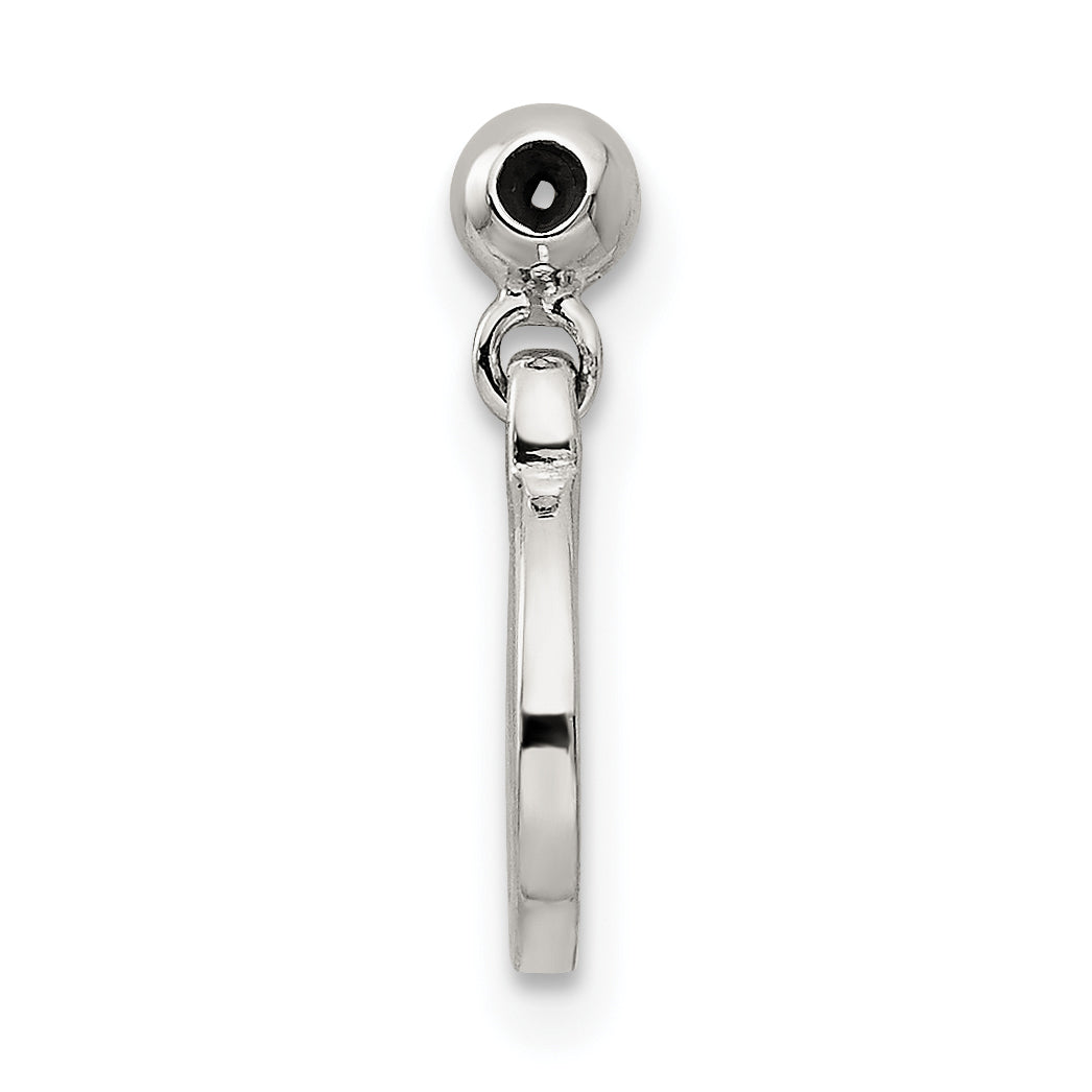 Sterling Silver Mio Memento Dangle Peace Charm