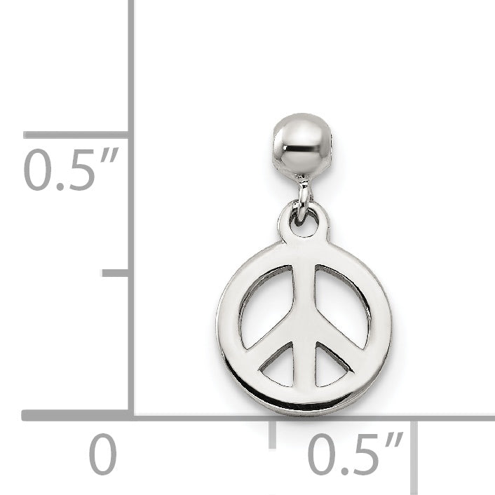 Sterling Silver Mio Memento Dangle Peace Charm