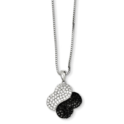 Sterling Silver & Cz Necklace