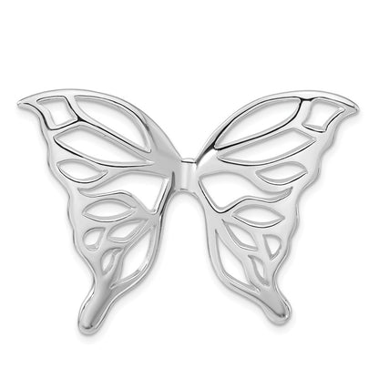 Sterling Silver Polished Butterfly Pendant