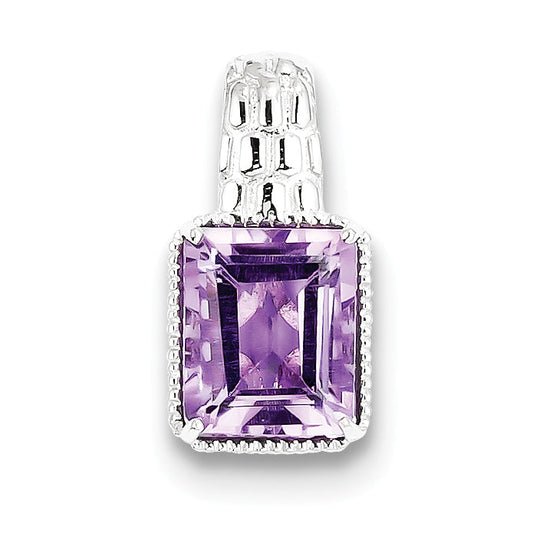 Sterling Silver Amethyst Pendant