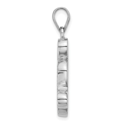 Sterling Silver Pink Shell Teardrop Pendant