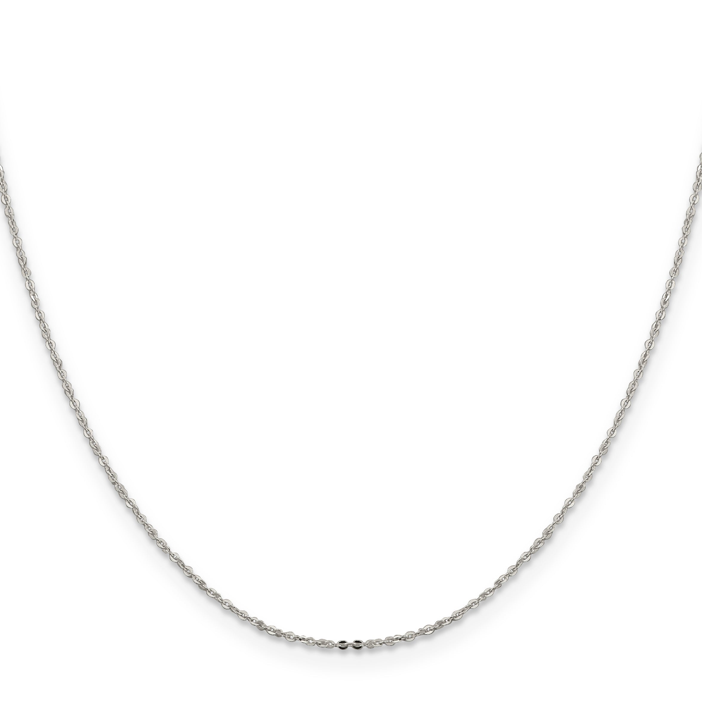 20 Inch Sterling Silver 1.15mm Flat Cable Chain Necklace