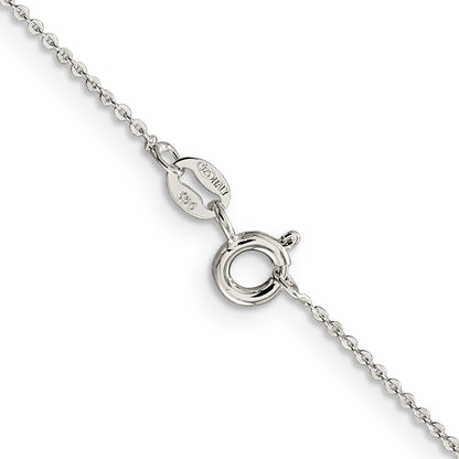 20 Inch Sterling Silver 1.15mm Flat Cable Chain Necklace