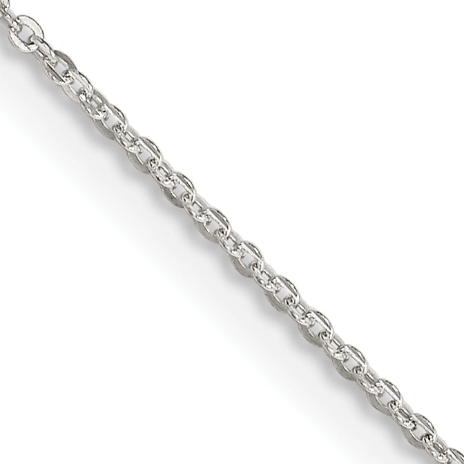 20 Inch Sterling Silver 1.15mm Flat Cable Chain Necklace